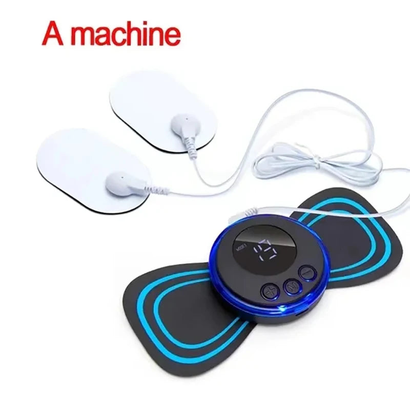 Cervical Spine Massage Sticker Neck Massager EMS Muscle Stimulator Electric USB Pulse Massage Pads Pain Relief Relaxation Tool