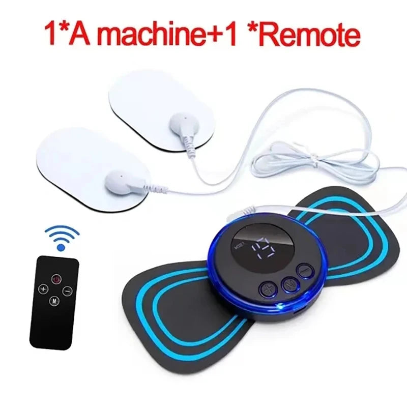 Cervical Spine Massage Sticker Neck Massager EMS Muscle Stimulator Electric USB Pulse Massage Pads Pain Relief Relaxation Tool