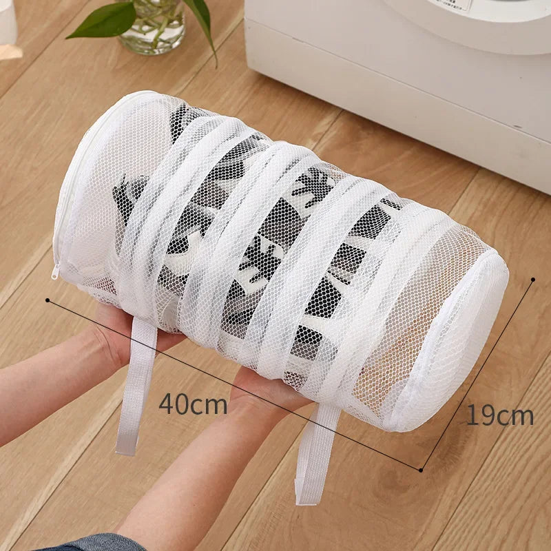 1PCS Shoe Wash Machine Bag, Shoes Laundry Bag Shoe Wash Bag for Washing Machine, Reusable Zipper Shoe Washing Bag, Remove Dirt