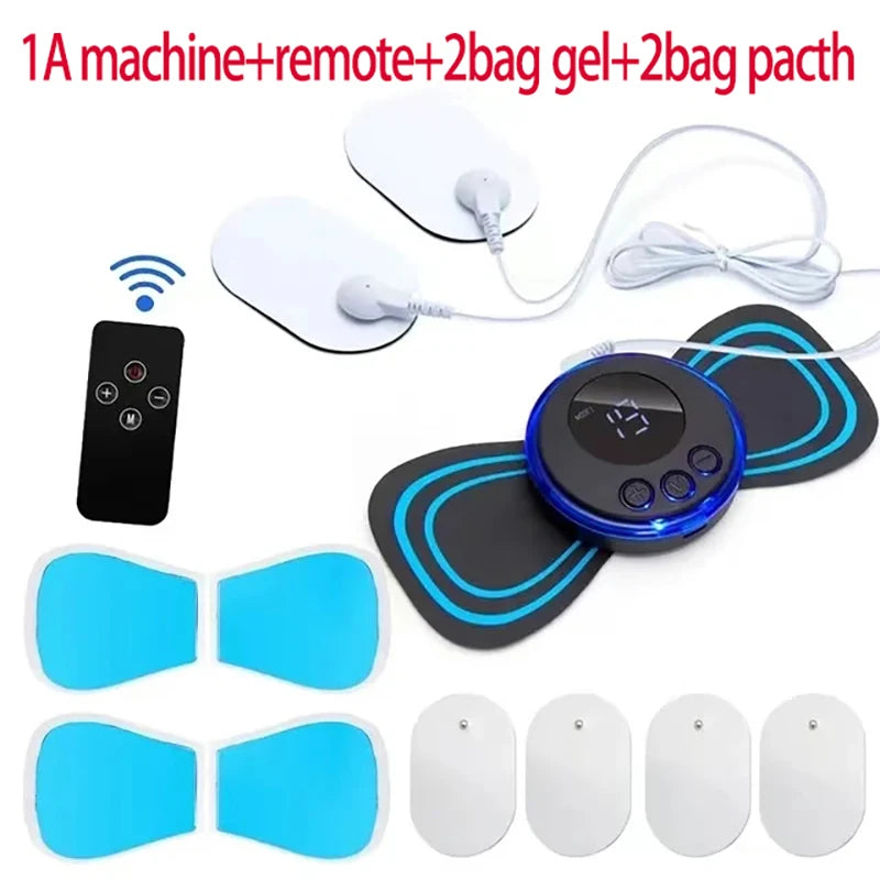 Cervical Spine Massage Sticker Neck Massager EMS Muscle Stimulator Electric USB Pulse Massage Pads Pain Relief Relaxation Tool