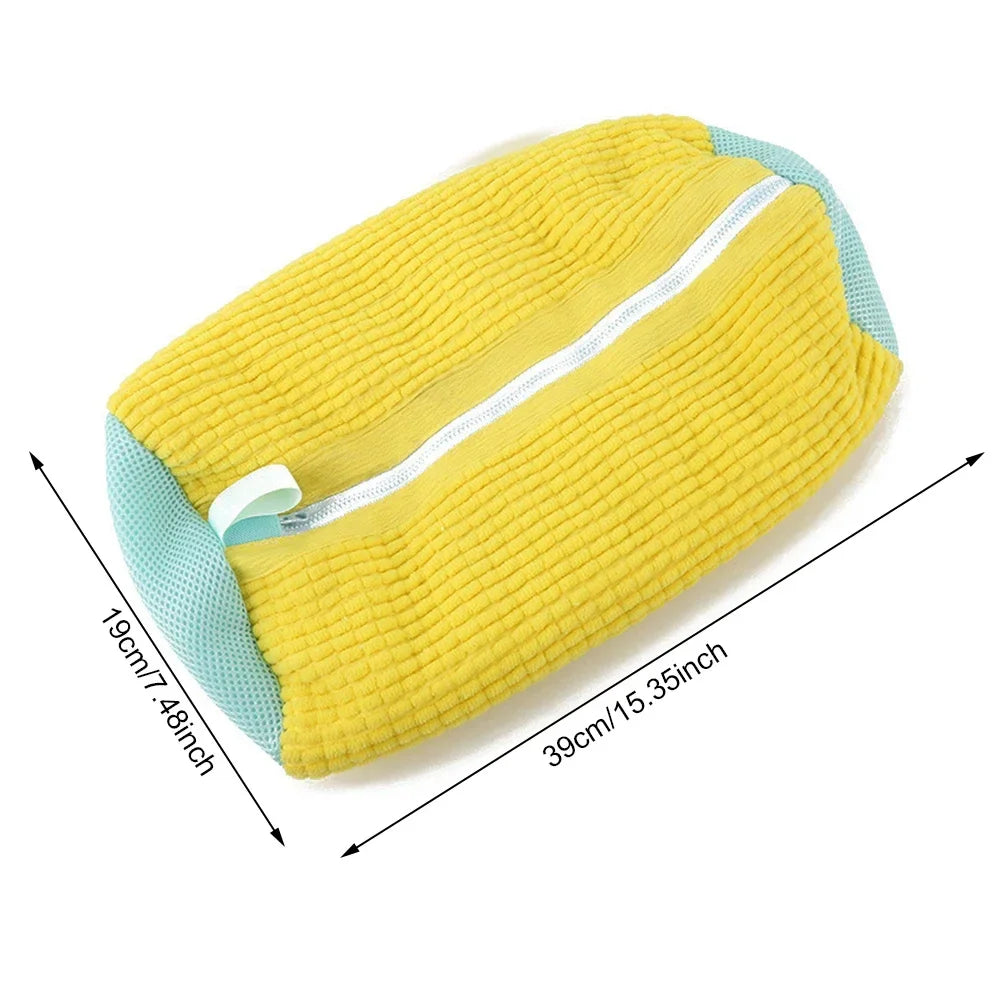 1PCS Shoe Wash Machine Bag, Shoes Laundry Bag Shoe Wash Bag for Washing Machine, Reusable Zipper Shoe Washing Bag, Remove Dirt