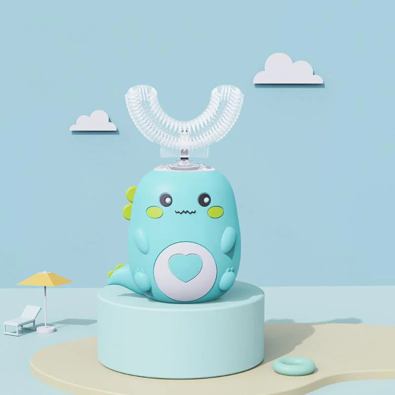 U-shaped Electric Toothbrush Food Grade Silicone Oral 360 Degree Automatic Usb Charging Smart Children'S Toothbrush U-Shaped