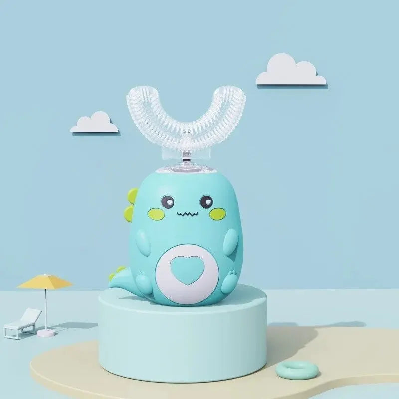 U-shaped Electric Toothbrush Food Grade Silicone Oral 360 Degree Automatic Usb Charging Smart Children'S Toothbrush U-Shaped