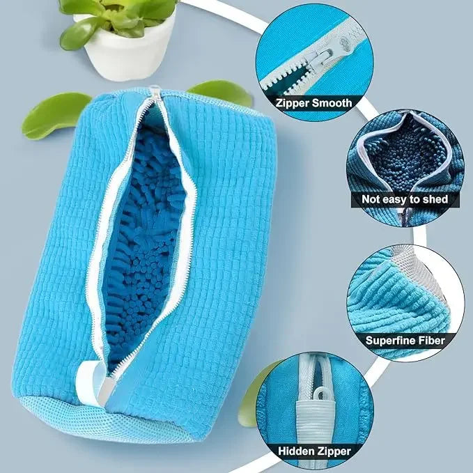 1PCS Shoe Wash Machine Bag, Shoes Laundry Bag Shoe Wash Bag for Washing Machine, Reusable Zipper Shoe Washing Bag, Remove Dirt