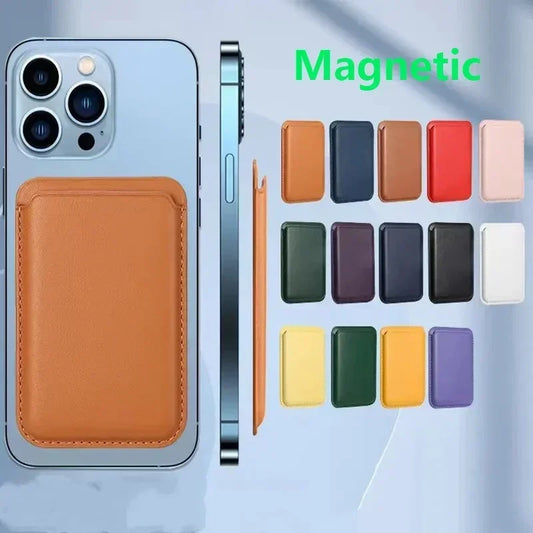 2025 Luxury For Magnetic Leather Wallet Case For iPhone 15 14 13 12 11 Pro Max 15Pro S23 Card Holder Phone Bag Cover Accessories